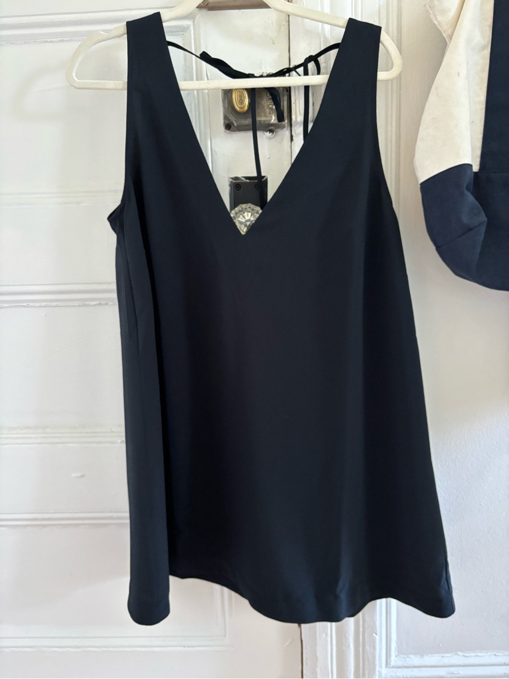 Hill House V-Neck Black Women's dress